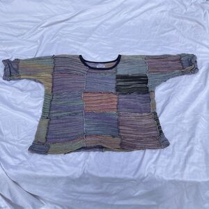 Tree of Life Inspired Tops Boutique Short Sleeve “Free Size” Patchwork Style